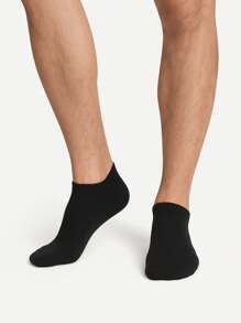 1/9/10/15/30/40 Pairs Solid Color Unisex Socks, Soft And Lightweight Low Cut Ankle Socks For Men And Women