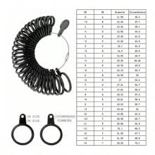 Ring Size Core Axis Measurement Tool Steel Ring Size Measurement Size Set - Rubber Jewelry Merchant Hammer Metal Finger Size Rod Wire Winding Ring Tool Jewelry Making Kit