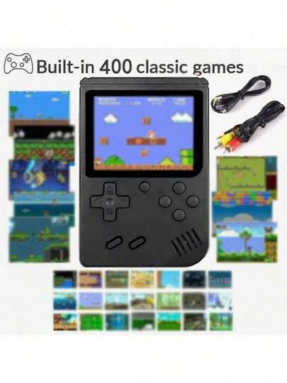 Mini vídeo Game Portátil Com 400 Jogos Clássicos GameBoy Portátil Original Envio Imediato