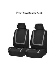 9pcs (5 Seats), 4pcs (2 Seats), 2pcs (1 Seat) Universal Car Seat Covers, U-Shaped Striped Patchwork Design, All Season Use, Easy To Clean, Fashion Interior Upgrade, Fit For General Cars, Effectively Protect Car Seats | Modern Seat Covers | Durable Seat Protection - Style a - View 19