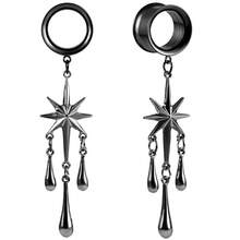2PCS New Exquisite Ear Gauges Elegant Tassel Style Fashion Gothic Style Piercing Earrings Expander For Women Jewelry Suitable For Life And Parties. - Geometry - View 13