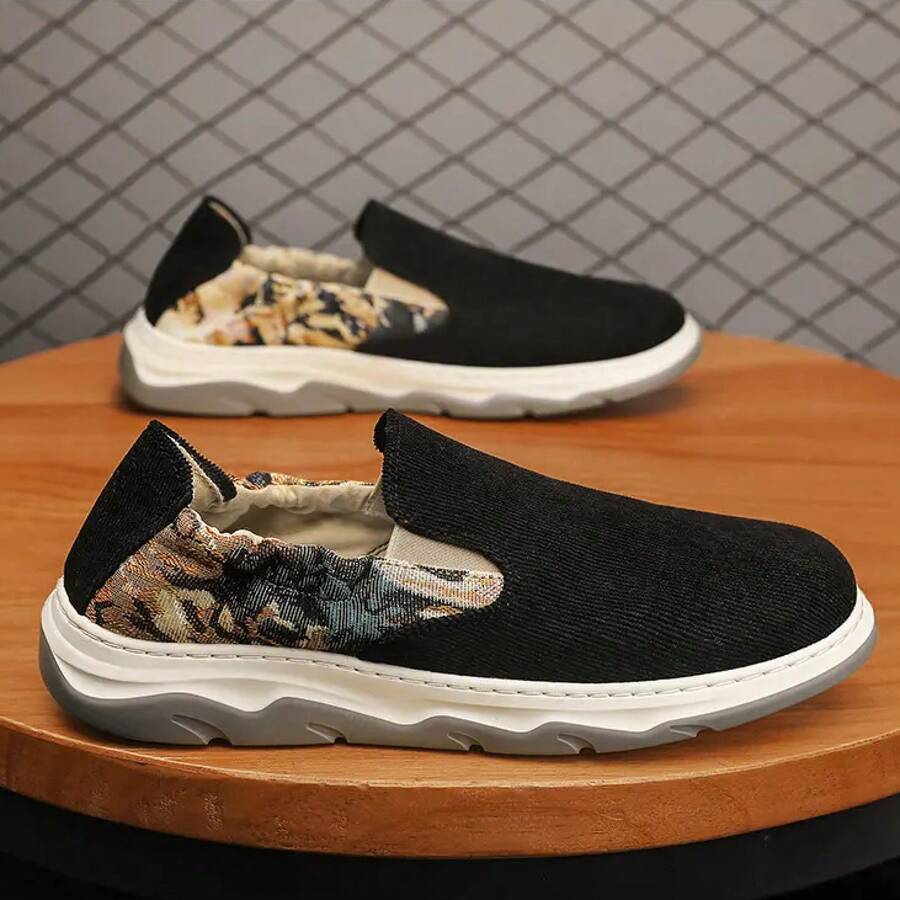 Men Canvas Shoes - Negro - Ver 1