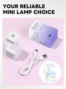 peacecolor Mini lámpara UV/LED para 4 bolas con 2 modos de temporizador para uñas largas o cortas, portátil para mujeres, manualidades de arte de uñas o salón, para viajar