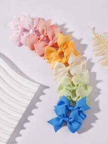 20/30/40个可爱女孩蝴蝶结发夹，假日旅行风发饰，生日派对礼物，学院风时尚发饰，混色 - 彩色 - 查看 4
