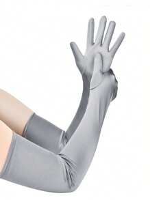 D EXCEED 1/2Pcs 1920s Long Opera Party Gloves For Women 20s Satin Gloves Costumes Elbow Length Bridal Evening Dress Accessory For Costume Party Engagement And Wedding Party