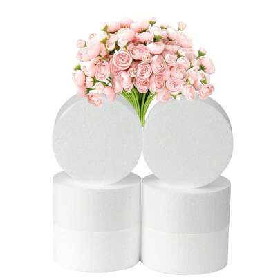 20块/10块/8块/1块/2块/4块/6块装，尺寸为5.51英寸*3.14英寸*1.77英寸，干湿两用花泥砖，绿色聚苯乙烯泡沫块，适用于插花、植物装饰和手工艺品制作，春季插花和手工艺品制作，也适用于婚礼装饰、新娘背景幕布、婚礼拱门、餐桌摆饰等。