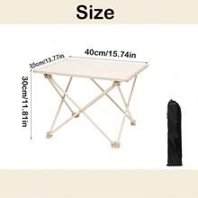 1 pieza Mesa plegable de aleación de aluminio ultralígera para uso en exteriores, portátil para camping, picnic, barbacoa, ocio en la playa