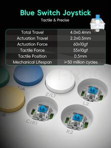 DATA FROG Y5A 街机格斗摇杆，兼容 Switch 2 / OLED / Windows – 支持无线蓝牙、2.4G 和有线连接 - 款式 - 查看 7