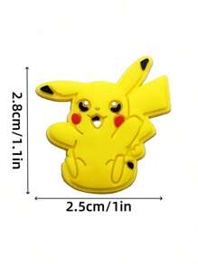 pokemon 5/10/20pcs Pokémon, Pikachu Shoe Charm - Fun And Creative DIY Shoe Accessories, Unique And Colorful Pikachu Hole Shoe Decorations, Used For Personalized Footwear; Ideal Gift For Enthusiasts, Party Darlings, And Collectors Suitable For Birthday Party Decoration Features