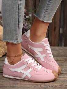 2025 Neue alltagstaugliche, einfache, leichte und bequeme Schnürstiefel mit rundem Zeh, dicker Sohle, Vintage Lässig Schuhe für Damen, Damen Segeltuch Sneaker, Damen Sportschuhe, Damen Oxford Schuhe
