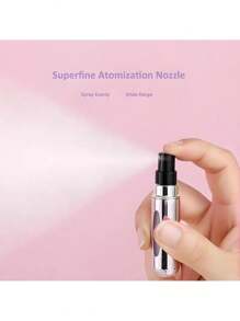 1pc Refillable Mini Perfume Atomizer Spray Bottle Set, Portable Leak-Proof Design For Travel, Handbags, And On-The-Go Touch-Ups, Easy Pump-To-Fill System, Perfect For Carrying Your Favorite Fragrances And Ensuring You Always Smell Fresh Everywhere