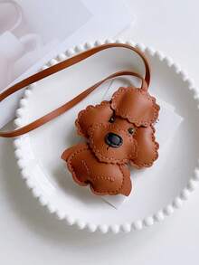 1 件创意卡通泰迪狗 PU 拼布休闲可爱有趣装饰腕带、背包、单肩包吊坠、斜挎包挂钩、手提包、汽车吊坠、汽车钥匙扣、行李牌、DIY 家居装饰，适合学生、办公室女士、约会、度假、旅行；送给女朋友、妈妈、孩子的礼物 - 彩色 - 查看 12