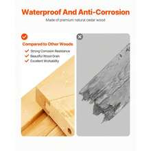 Outdoor Waterproof Wooden Storage Shed For Garden Tools - 58x78 Inch Durable Organizer - Beige - View 9