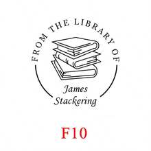 Personalisierter Buchprägestempel (1 Stück), individueller Buchprägestempel, Prägestempel "Aus der Bibliothek", Geschenk für Bücherliebhaber, Bibliotheksprägestempel, Logoprägestempel, personalisierter Hochzeitsprägestempel, Papierprägestempel, Valentinstagsgeschenk, Handprägestempel, multifunktional, dekorativ, wiederverwendbar, modern, bunt, niedlich, Vintage, Cartoon, Kawaii, individuell, personalisiert, einzigartig, maßgeschneidert, für Mitarbeiter, Kunden, Studenten, für Büro/Arbeit/Schule, Bürodekoration