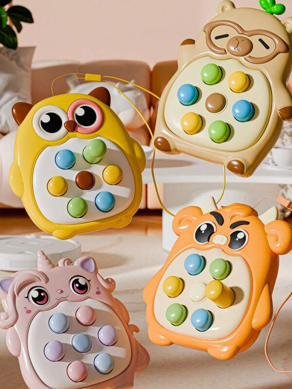 Tapis de souris musical pour enfants - Jouet interactif parent-enfant à pression pour se détendre - Sans batterie requis, design mignon de dessin animé - Exercer la coordination main-œil des enfants - Cadeaux pour garçons et filles (couleurs distribuées aléatoirement)