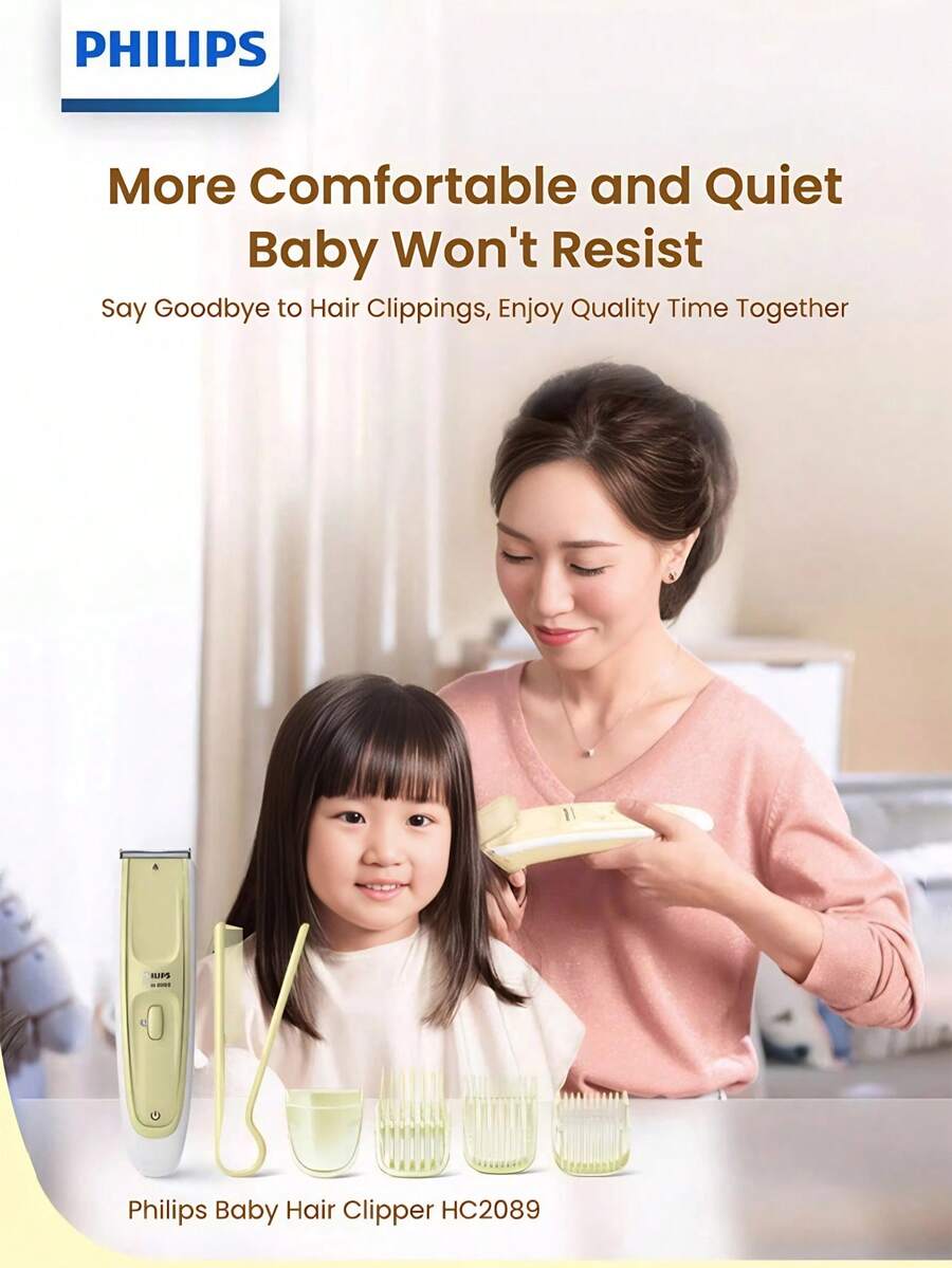 PHILIPS Baby Hair Clipper HC2089 Household Electric Hair Clipper Children Adult Children Baby Electric Shaving