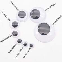 6-25mm Self Adhesive Googly Wiggle Eyes Assorted Size 6 Mm 8 Mm 10 Mm 12 Mm For DIY Art Craft Sticker Eyes Painting Accessories Craft Supplies - Multicolor - View 3