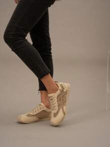 Single Network Sports Shoes Women 2025 New Spring & Summer Breathable, Comfortable, Thin, Versatile, Casual, Lightweight, Non-Slip, Flat Sneakers, Student, Korean Style, INS