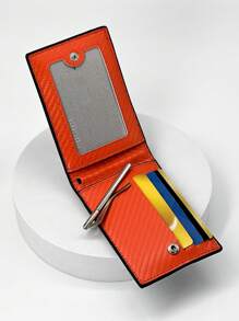 KAIDUCH Sleek Men's Slim RFID-Blocking Faux Leather Wallet - Multi-Slot Durable Card Holder With Plaid Detail For Men Wallet Mini Wallet Purse Wallet Wristlet Wallet Money Wallet Card Wallet