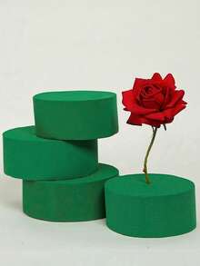 20件/10件/8件/1件/2件/4件/6件 5.51"X3.14"X1.77" 綠色聚苯乙烯泡沫磚，適用於鮮花與乾花、花藝裝飾、植物裝飾與手工藝，春季花藝與手工藝，綠色花藝泡沫，吸水性佳，生日花園婚禮桌飾中心裝飾 - 彩色 - 查看 8