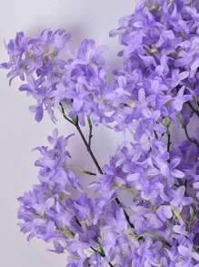 Grandes tiges artificielles de fleurs de cerisier pourpres de 35 po (88 cm), fleurs de lilas réalistes pour la décoration intérieure/extérieure, mariages, salles, ornements, festivals et décoration de la maison. Décoration saisonnière de printemps et d'été.