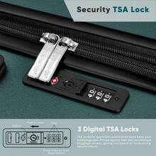 Suitcase Large 28 Inch Expandable Hard Shell Lightweight Polycarbonate Travel Luggage Durable High Capacity With Wheels TSA Lock Dark Green - 28Inch - View 8