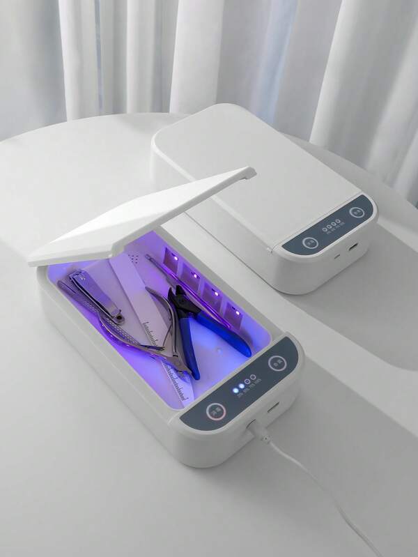 UV Nail Tools Sterilizer Box Multi-Function Manicure Tools Sterilization Aromatherapy Box For Nail Art Tool,Makeup Tool
