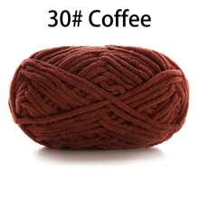 50 g/paquet, 60 m/paquet de fil à tricoter épais fait main (couleur aléatoire) pour tricoter des écharpes, crocheter des chaussures, des poupées et plus