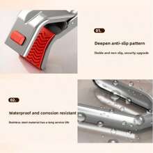 1 件加厚防滑不锈钢耐热夹，升级防滑夹口，不锈钢材质，家用必备防滑耐热夹，适用于蒸锅、烤箱、烘焙食物、盛放热碗碟