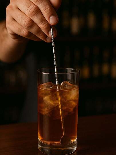 Kit c/3 Colheres Bailarina com Socador Para Suco Drinks Em Aço Inox 26,5cm