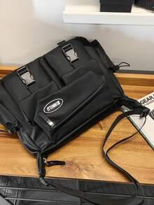 1PC Crossbody Bag Satchel Solid Color Multi Pocket Large Capacity Square Crossbody Bag Student Travel Satchel Men's Bag Four Seasons Holiday Thanksgiving Multifunctional Outdoor Portable Fashion Casual Holiday Shoulder Bag Tote Handbag Christmas Gift Bags Summer Back To School Shoulder Bag Crossbody Bag Spring Student Supplies Backpacks Crossbody Bags Students' New Life Supplies Fashion Men's Bags - Multicolor - View 7