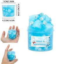 70ml Kit de Geleia em Cubo Crocante e Transparente - Geleia Fofa, Perfumada, Elástica e Não Grudenta com Folha, Brinquedos Granel para Prêmios de Crianças, Perfeito para Presente de Natal e Lembrancinhas de Festa