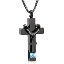Forever In My Heart Cross Necklace With Birthstone - Fashion Pendant Memorial Jewelry For Ashes With Funnel Kit Included - Multicolor - View 18