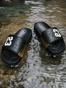 Pantuflas de suela blanda talla grande para hombre de la Primavera y Verano 2025, tallas pequeñas del 36 antideslizantes, resistentes al desgaste y livianas. Pantuflas casuales de interior talla 47 y sandalias de playa de exterior talla 48