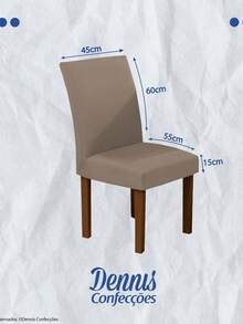 Dennis Confecções Chair Covers - 芥末 - 查看 2