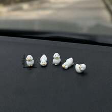 5pcs Random Style Simulation Mini Car Duck Ornament Decor - Multicolor - View 2
