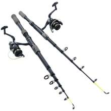 2,1 m-3,6 m ieftin mini scurt mare pescuit lansetă opțională rolă momeală filare carbon telescopică lansetă rapidă Long Shot păstrăv lac mare pește lansete multifuncționale de călătorie