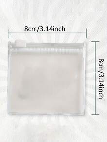 5Pcs/20Pcs Simple Transparent Zipper Pill Bag, Mini Portable Pill Bag, Suitable For Daily Carrying, Suitable For The Elderly And Children, ,Mini Transparent Zipper Storage Bag, Suitable For Storing Small Items, Earrings, Necklaces, Rings, Etc - Multicolor - View 10