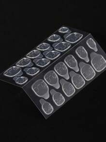 600 pièces (25 feuilles) Colle à ongles en gel double face pour ongles de remplacement