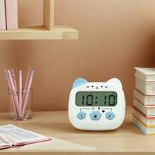 1 pieza Temporizador de estudiante, diseño silencioso para estudiar, escribir, aprender, autodisciplina de niños, cuenta regresiva para cocina, escritorio, administración del tiempo, decoración de habitación reloj digital, reloj despertador, decoración de dormitorio, decoración de vuelta al colegio, decoración escolar, sorpresa escolar