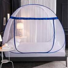 Mosquitero Plegable Cama 1.8x2x1.5m, Sin Necesita Colgarse - Azul - Ver 3
