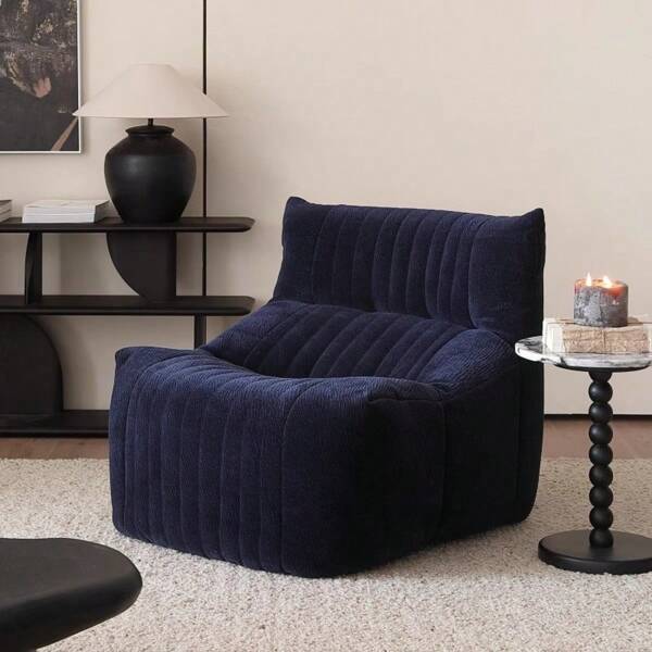 Sofá reclinable de estilo italiano, diseño de orugas, silla de ocio para balcón, sillón individual de tela para dormitorio
