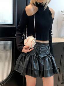 Women's Fashionable Contrast Color Baseball Wallet Purse With Lipstick & Key Holder, Chain Strap Cross-Body Bag, Versatile For Women Wallet Purse Wallet - White - View 4