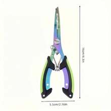 6.3-Inch Fishing Pliers, Stainless Steel Fishing Needle-Nose Pliers, Fishhook Remover, Braided Line Scissors, Cutter, Rust-Proof Fishing Multi-Purpose Tool, Suitable For Saltwater And Freshwater, Outdoor Fishing Supplies