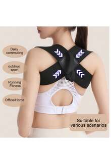 1pc Shoulder Support Brace, Fitness Chest Muscle Expansion Bench Press Shoulder Opening Support Strap - Multicolor - View 10