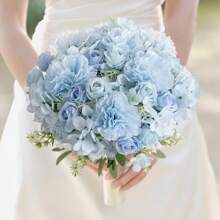 1/3PCS Artificial Roses Flowers Bouquet Silk Hydrangea Wedding Decoration, Home, Dining Room, Bedroom, Vase Decoration, Holiday Birthday Party Accessories, Wedding Scene Scenery Decoration, Flowers, Valentine's Day Gifts, New Year DIY Materials