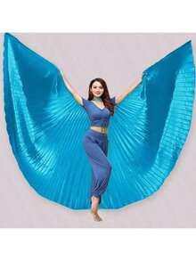 1pc Belly Dancing Wings, Dance Performance Props, Radius 55.12 Inches/140.0 Cm (Without Stick) - Multicolor - View 16