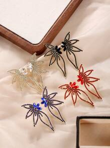 1 Pair Fashion Exaggerated Crystal Butterfly Dangle Earrings, Classic European And American Style Jewelry For Women