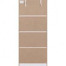 2 Door Wardrobe In White - Light Grey - View 11