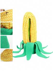 1pc Corn Plush Dog Toy Dog Foraging Toy Dog Snuffle Toy Puppy Slow Feed Toy Puppy Feeding Toy Pet Training Toy Fluffy Stuffed Animals Toys Dog Corn Toy